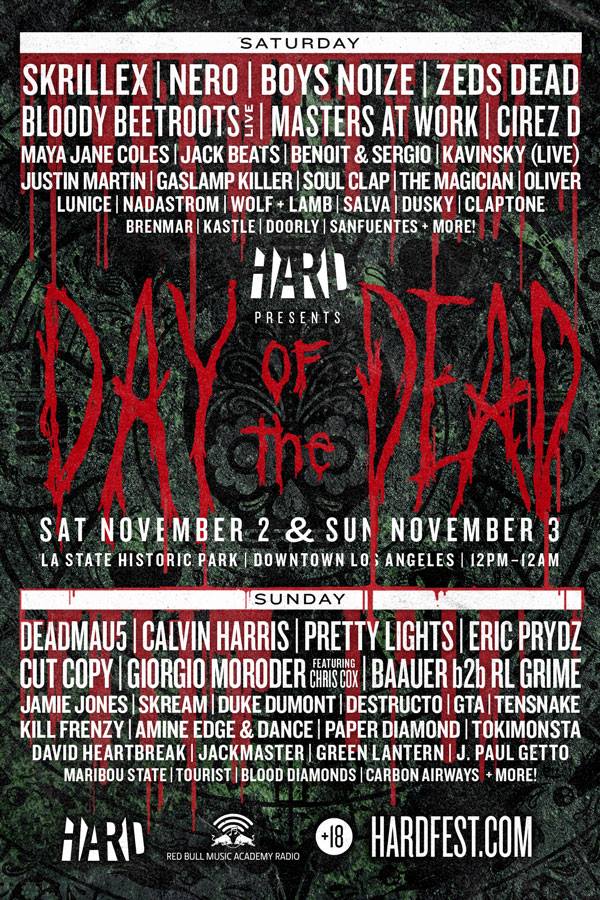 Hard: Day of the Dead Line Up