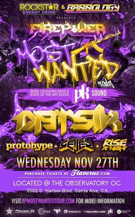 Datsik - November 27 (Observatory, Santa Ana)