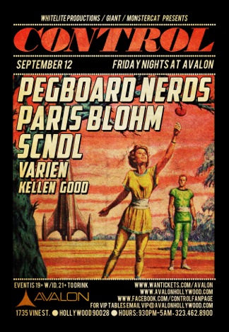 CONTROL + Monstercat Present: Pegboard Nerds, Paris Blohm, SCNDL - September 12 (Avalon, Hollywood)