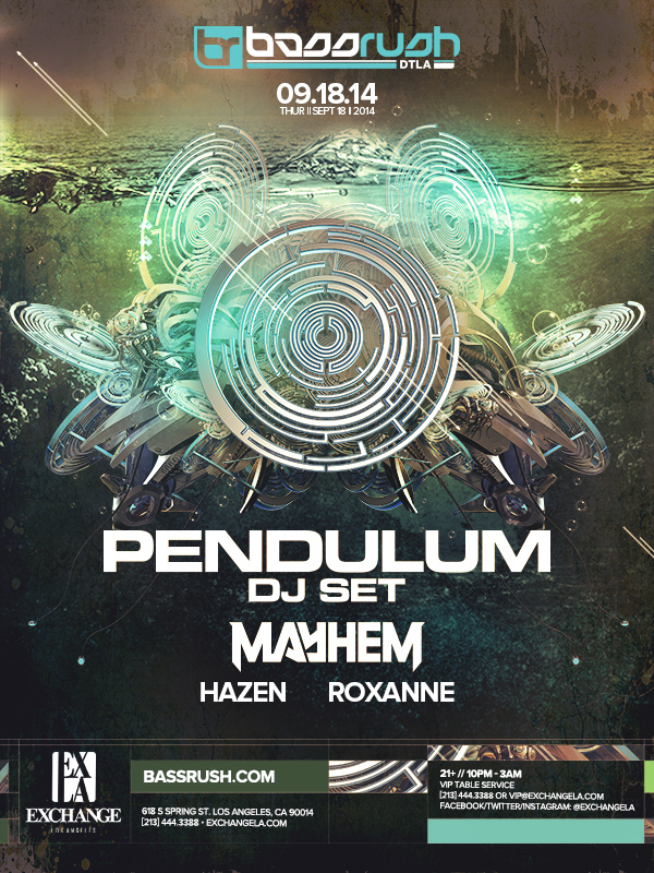 Pendulum (DJ Set) - September 18 (Exchange, Los Angeles)