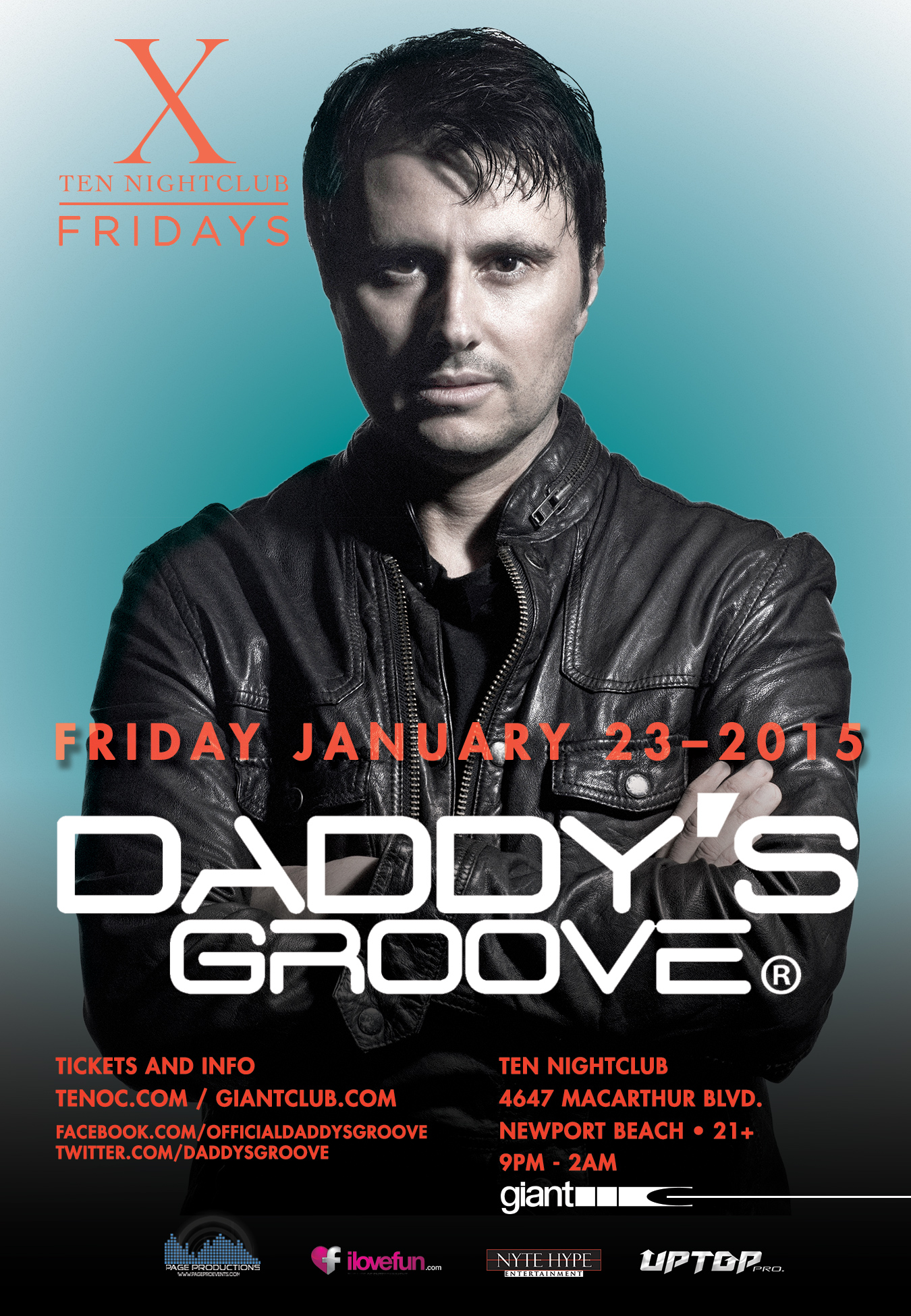 Daddy's Groove - January 23 (Ten Nightclub, Newport Beach)
