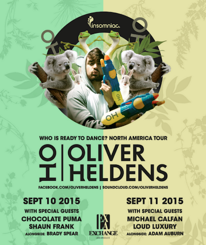 Oliver Heldens - September 10 & 11 (Exchange, Los Angeles)
