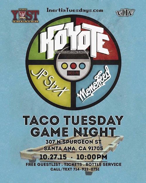 Koyote - October 27 (Yost Theater, Santa Ana)