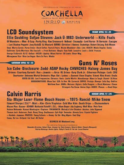 2016 Coachella Lineup