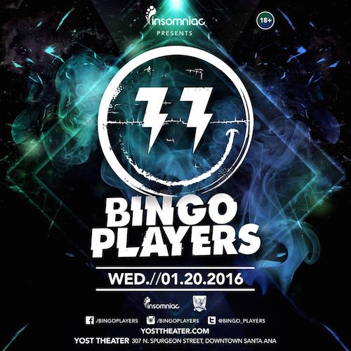 Bingo Players - January 20 (Yost Theater, Santa Ana)