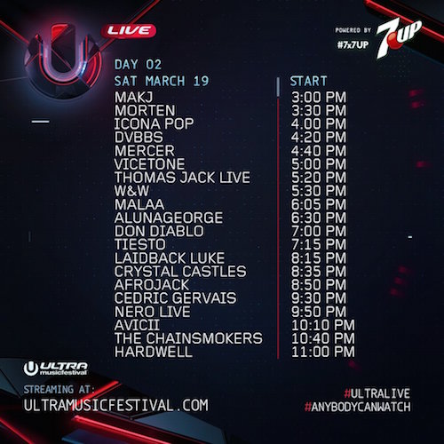 Ultra Miami 2016 Live Stream