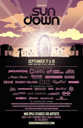 Sundown Music Festival 2016 - September 17-18 (Huntington State Beach)