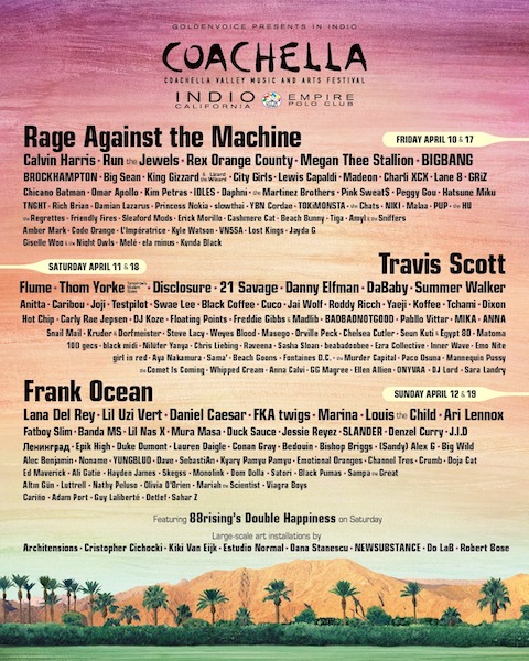 Coachella 2020 Lineup - Orange County EDM