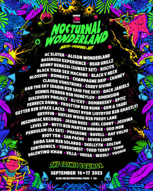 Lineup – Nocturnal Wonderland 2023